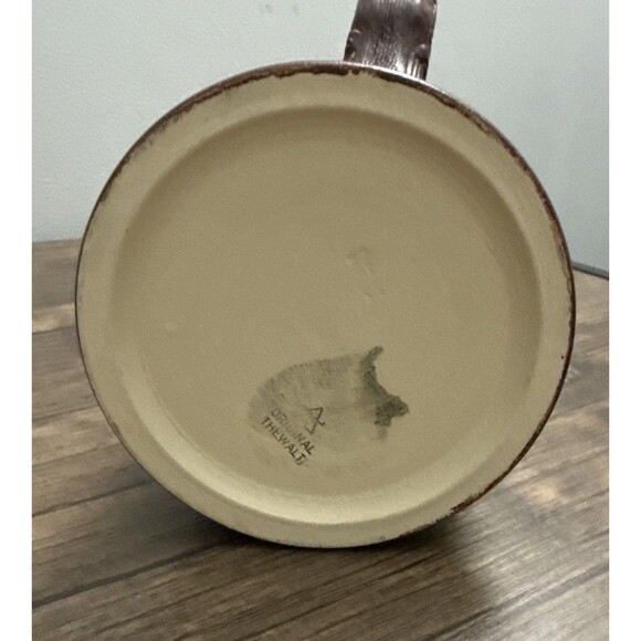 Vintage Thewalt Fox Hunt Beer With Lid Western Germany Beautiful Patina On Lif - Picture 5 of 6